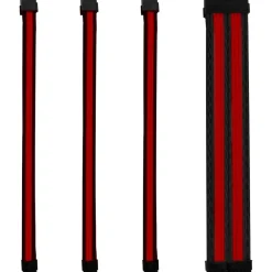 Kabel-Sleeve-Set - Schwarz/Rot - ^ ONE GAMING New