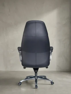 KADIMA DESIGN Chefsessel MIRON aus Leder, Multiblockwippmechanik, bis 120 kg, in 3 Farben verfügbar Schwarz Sale