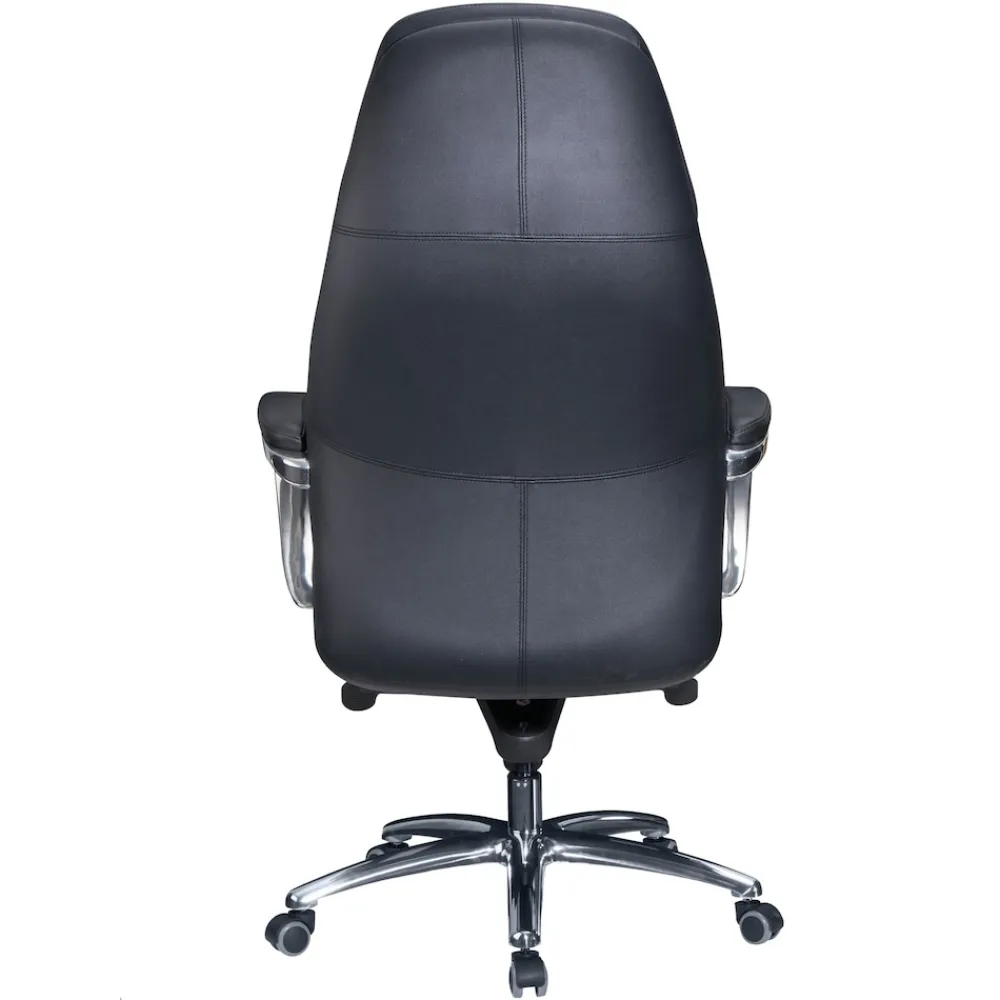 KADIMA DESIGN Chefsessel MIRON aus Leder, Multiblockwippmechanik, bis 120 kg, in 3 Farben verfügbar Schwarz Sale