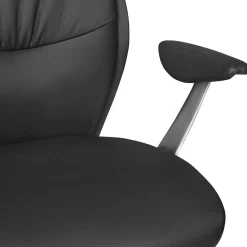 KADIMA DESIGN Chefsessel TEMZA Echtleder, Aluminium, 3-Stufen Synchronmechanik, bis 120 kg, 8 Stunden Braun Outlet