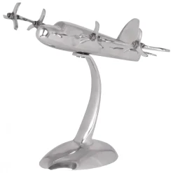 KADIMA DESIGN Deko Flugzeug Propeller aus Aluminium, 42x30 cm, elegantes Design, handgefertigt, robuste und langlebige Konstruktion