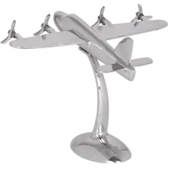 KADIMA DESIGN Deko Flugzeug Propeller aus Aluminium, 42x30 cm, elegantes Design, handgefertigt, robuste und langlebige Konstruktion