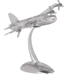 KADIMA DESIGN Deko Flugzeug Propeller aus Aluminium, 42x30 cm, elegantes Design, handgefertigt, robuste und langlebige Konstruktion