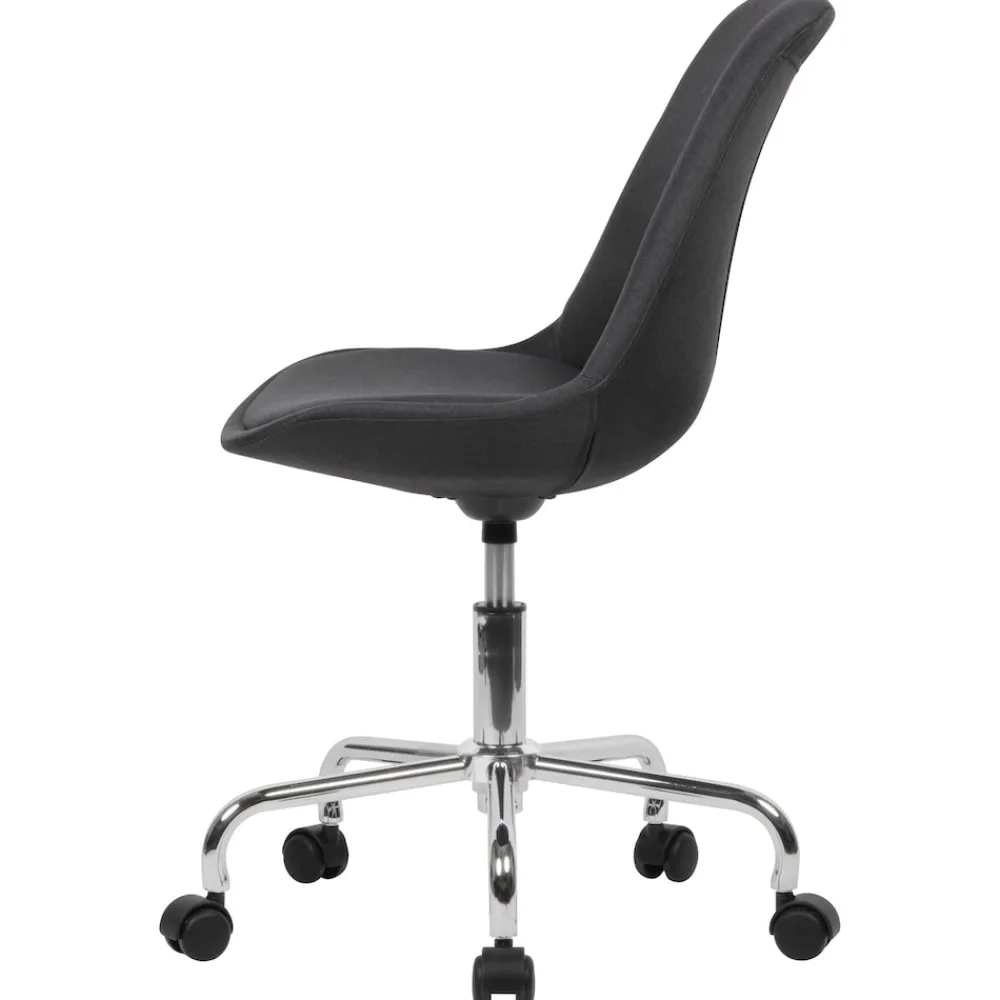KADIMA DESIGN Schalenstuhl MESCHIO für Homeoffice, 360° Drehfunktion, max. 110 kg Belastung, in verschiedenen Farben Schwarz Outlet
