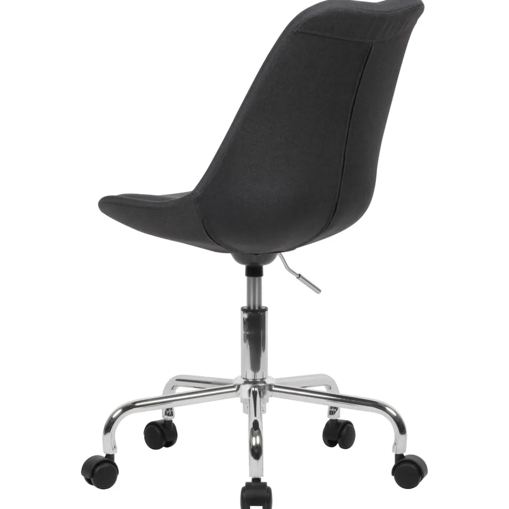 KADIMA DESIGN Schalenstuhl MESCHIO für Homeoffice, 360° Drehfunktion, max. 110 kg Belastung, in verschiedenen Farben Schwarz Outlet