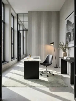 KADIMA DESIGN Schalenstuhl MESCHIO für Homeoffice, 360° Drehfunktion, max. 110 kg Belastung, in verschiedenen Farben Schwarz Outlet