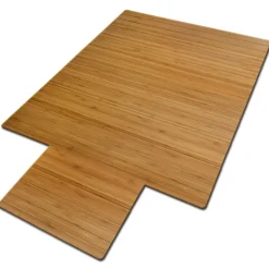 Karat Bodenschutzmatte Bambus | Hell | 90 x 120 cm Dunkel - Rechteckig Discount