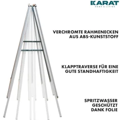 Karat homeliving Kundenstopper | Doppelseitig | Rahmen: 25 mm | Metallrückwand