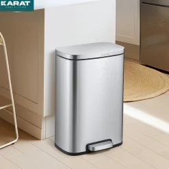 Karat homeliving Mülleimer Dustin | Edelstahl Silber Hot