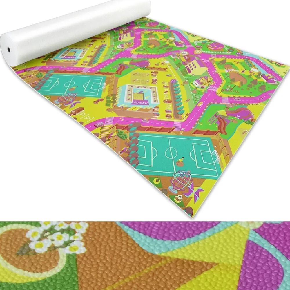 Karat Kinderspielteppich auf Maß | Campus | Grün Discount