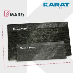 Karat office Design-Glas-Memoboard | Stone | Schwarz Best