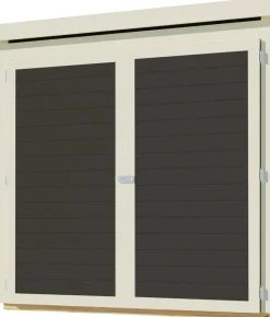 Karibu Fahrradgarage 19 mm SET terragrau mit Dachfolie Hot