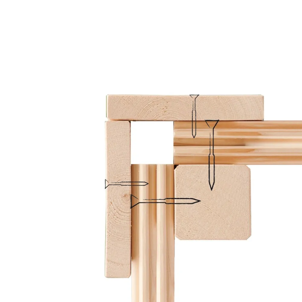 Karibu Holztechnik Karibu Fasssauna 1 - SET naturbelassen mit Ofen 9 kW integr. Strg., Kabel, Schindeln Hot