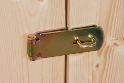 Karibu Gartenhaus "Calabar 2" SET naturbelassen mit Boden, Anbaudach 2,40 m Breite, Dachfolie ^ Karibu Holztechnik Discount