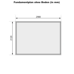Gartenhaus "Calabar 4" SET terragrau mit Boden und Dachfolie ^ Karibu