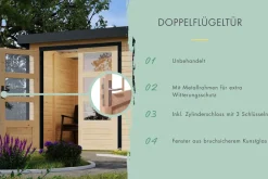 Karibu Gartenhaus Kalifornien ^ Karibu Holztechnik New