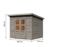 Karibu Holztechnik Karibu Gartenhaus Kano Discount
