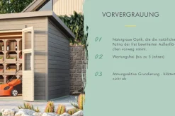 Karibu Gartenhaus Kano im Set ^ Karibu Holztechnik Clearance