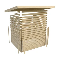 Karibu Holztechnik Karibu Gartenhaus "Kano 2" SET | naturbelassenes Holz aus nordischer Fichte Outlet