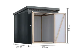 Karibu Gartenhaus Leopard anthrazit ^ Karibu Holztechnik Online