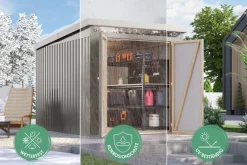 Karibu Gartenhaus Leopard anthrazit ^ Karibu Holztechnik Online