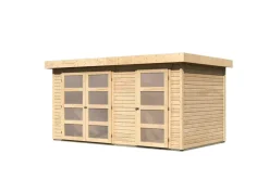 Karibu Gartenhaus Maluna 1 naturbelassen inkl. Fußboden & Dacheindeckung Gerätehaus Gartenlaube ^ Karibu Holztechnik Online