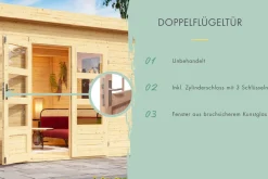 Karibu Gartenhaus Pentus 6 ^ Karibu Holztechnik Sale
