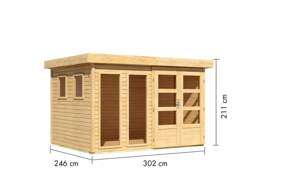 Karibu Gartenhaus Pentus 5 ^ Karibu Holztechnik Hot