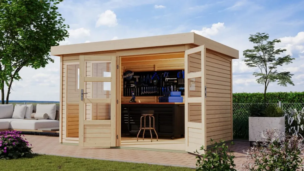 Karibu Gartenhaus Pentus 5 ^ Karibu Holztechnik Hot