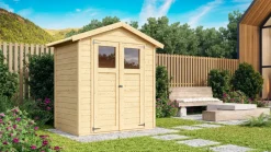 Karibu Holz Gartenhaus Hombach naturbelassen 14mm Wandstärke ^ Karibu Holztechnik