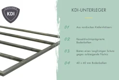 Karibu Hybrid Gartenhaus Hollywood naturbelassen inkl. Fußboden Gartenlaube Geräteschuppen Gartenhütte Hot