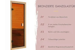 Karibu Innensauna Divna inkl. Saunaofen 3,6kW integr. Steuerung Best