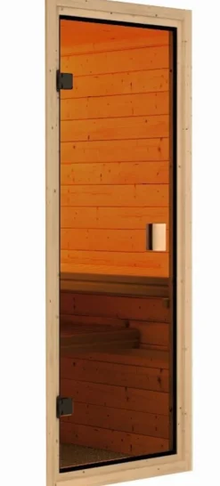 Karibu Innensauna Ella mit 9kW Bio Ofen und Steuergerät Easy Sale