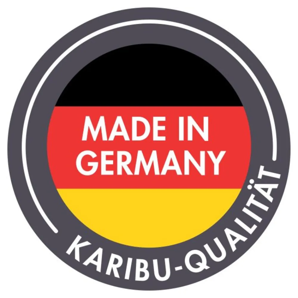 Karibu Holztechnik Karibu 38mm Saunahaus Melo 6 inkl. Ofen 9 kW integr. Strg Best