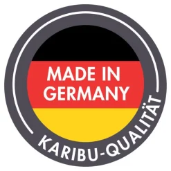 Karibu Holztechnik Karibu 38mm Saunahaus Melo 6 inkl. Ofen 9 kW integr. Strg Best