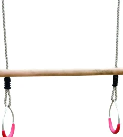 Karibu Schaukel Set Strickleiter Flexschaukel Schaukelscheibe Klettertau Trapezschaukel ^ Karibu Holztechnik Outlet