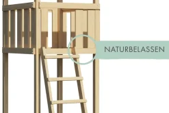 Karibu Spielturm Lotti Satteldach + Rutsche + Doppelschaukel ^ Karibu Holztechnik Clearance