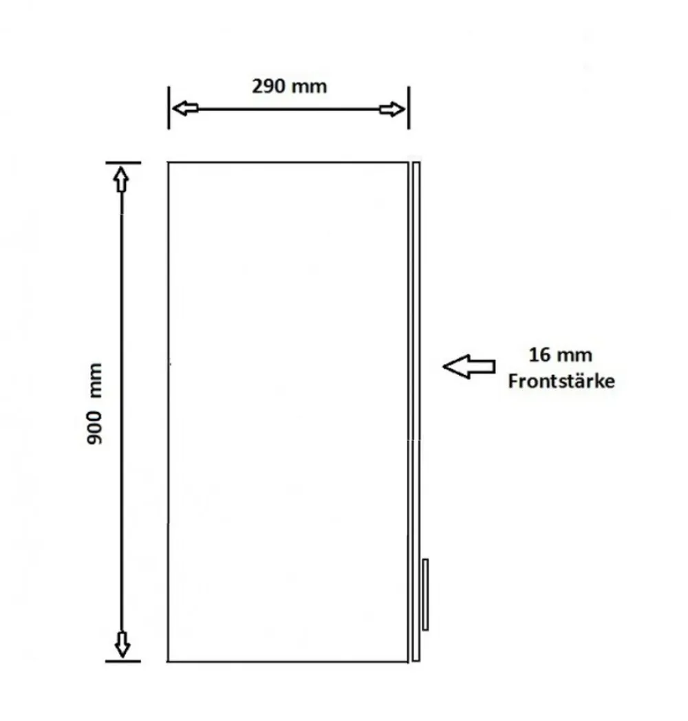 Küche ARIA Hängeschrank 50 cm Höhe 90 cm Schwarz Küchenzeile Anti Fingerprint ^ Küchen-Preisbombe Discount