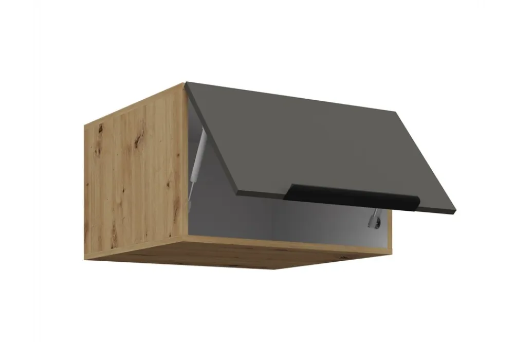 Küchen Aufsatzschrank 60 Küche ARIA Graphite matt Küchenzeile Anti Fingerprint ^ Küchen-Preisbombe Outlet
