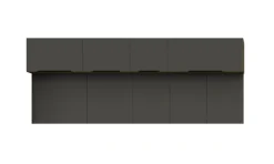 Küchen Aufsatzschrank 60 Küche ARIA Graphite matt Küchenzeile Anti Fingerprint ^ Küchen-Preisbombe Outlet