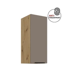 Küchen Hängeschrank 30 Küche ARIA Sandgrau matt Küchenzeile Anti Fingerprint ^ Küchen-Preisbombe Clearance