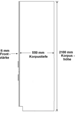 Küchen-Preisbombe Küchen Hochschrank 60 cm Stilo Grau + Eiche Artisan Küchenzeile Küchenblock Discount
