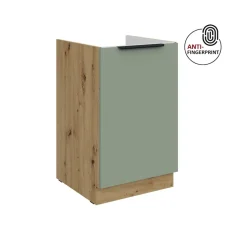 Küchen-Preisbombe Küchen Spülenschrank 50 Küche ARIA Aquamarin matt Anti Fingerprint Küchenzeile Discount