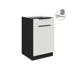 Küchen Unterschrank 50 Küche ARIA Weiss ultra matt Anti Fingerprint Küchenzeile ^ Küchen-Preisbombe Sale