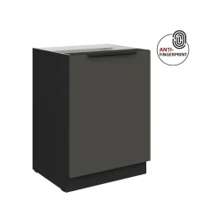 Küchen-Preisbombe Küchen Unterschrank 60 Küche ARIA Graphite matt Anti Fingerprint Küchenzeile Sale