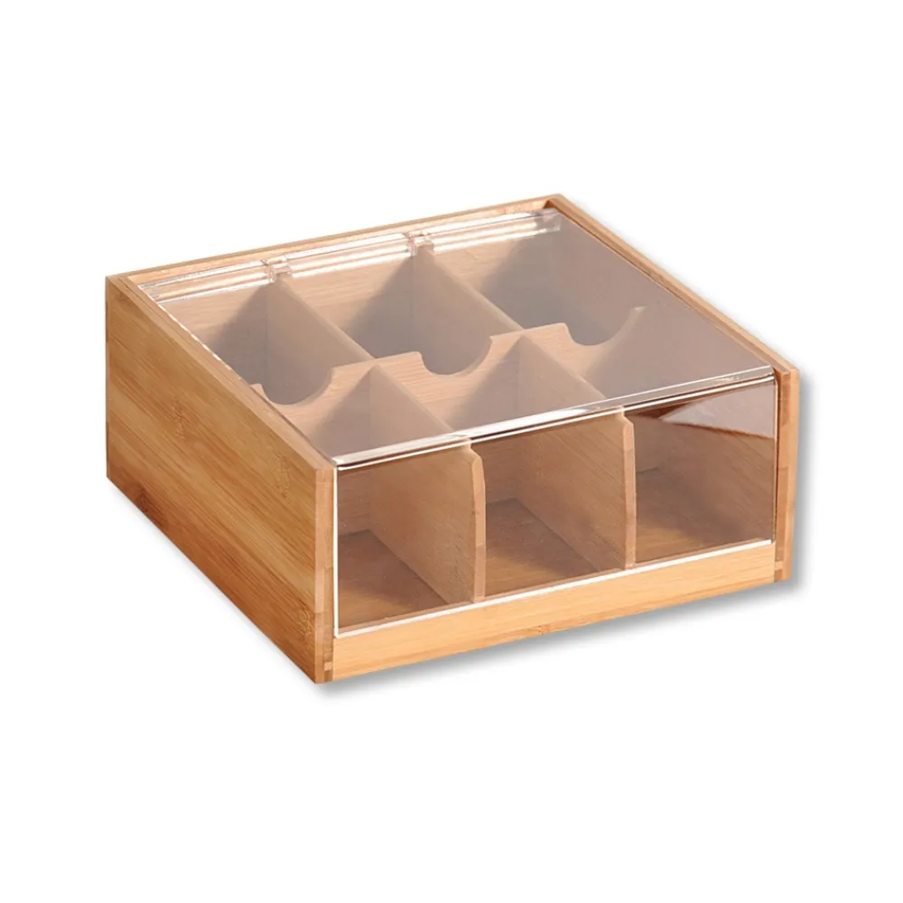 Kesper Tee-Box, mit Sichtklappe, Bambus, FSC