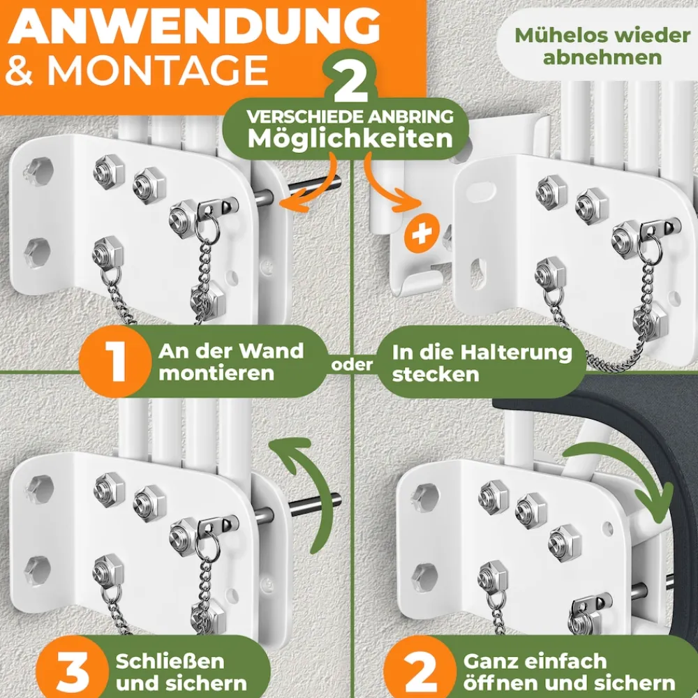® Balkonfächer klappbar mit Wandhalterung | 140x140cm | Sichtschutz Balkon Windschutz | Balkonsichtschutz | Seitenmarkise | witterungsbeständig | inkl. Montagematerial | ^ KESSER Outlet