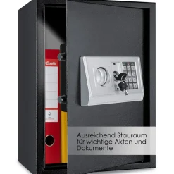 KESSER ® Elektronischer Safe Tresor Geldschrank Wandtresor Wandsafe 50x35x34,5 Silber Sale