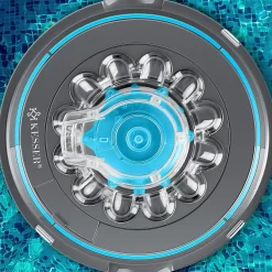 ® Poolroboter Poolreiniger Akku Aqua-9000 inkl. Transporttasche Pool Roboter für bis 80m² Pools, Li-Ion Akku max. 75 min, Kabellos Poolsauger Bodenreinigung Vollautomatisch Bodensauger ^ KESSER Discount