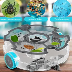 ® Poolroboter Poolreiniger Akku Aqua-9000 inkl. Transporttasche Pool Roboter für bis 80m² Pools, Li-Ion Akku max. 75 min, Kabellos Poolsauger Bodenreinigung Vollautomatisch Bodensauger ^ KESSER Discount